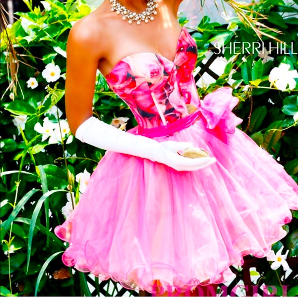 Sherri Hill Rose Tulle dress